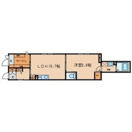 本陣駅 徒歩1分 1階の物件間取画像